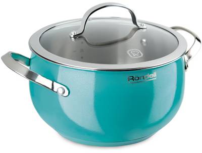 Кастрюля Rondell Кастрюля  Turquoise 22 см RDS-719