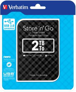 Внешний HDD Verbatim Store 'n' Go 2TB Black USB 3.0 53195
