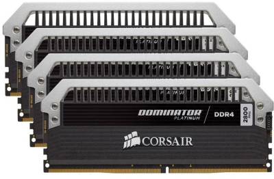 Оперативная память Corsair Dominator PLATINUM DDR4 16Gb (4x4Gb) 2800MHz CL16 Kit CMD16GX4M4A2800C16