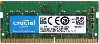 Оперативная память Crucial SoDIMM DDR4 8GB 2400MHz CL17 CT8G4SFS824A