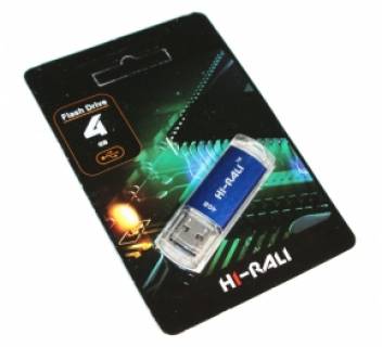 Флеш-память USB HI-RALI Rocket series 4Gb Blue USB 2.0 HI-4GBVCBL