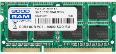 Оперативная память Goodram So-Dimm DDR3 8Gb 1333Mhz CL9 GR1333S364L9/8G