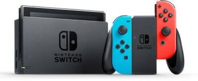 Игровая приставка NINTENDO Switch with Neon Red Joy-Con + Neon Blue Joy-Con Controllers