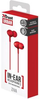 Наушники Trust Urban Ziva In-ear Red 21952