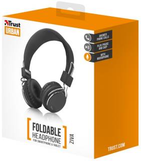 Наушники Trust Urban Ziva Foldable Black 21821