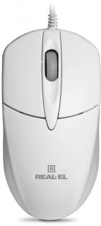 Мышка REAL-EL RM-211, USB, white EL123200014