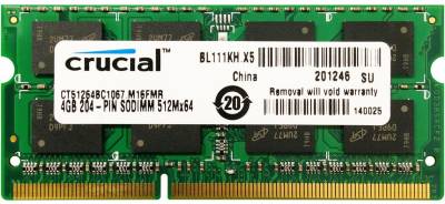 Оперативная память Crucial So-Dimm DDR3 4Gb 1066MHz CL7 CT51264BC1067