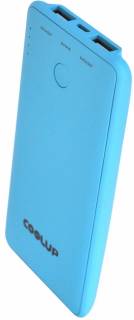 Дополнительные внешние аккумуляторы Coolup CU-V8 6000mAh Blue BAT-CU-V8-BE