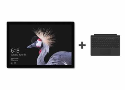 Ноутбук Microsoft Surface Pro (FJX-00004+QC7-00094)8GB/256SSD/Win10P+клавиатура