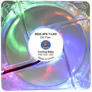 Вентилятор COOLING BABY 8025 4PS T - LED