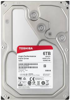 Внутренний HDD/SSD Toshiba X300 6Tb 7200rpm 128Mb HDWE160EZSTA