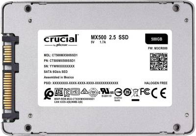Внутренний HDD/SSD Crucial MX500 500Gb 3D TLC CT500MX500SSD1