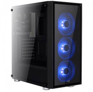Корпус AeroCool PGS QUARTZ BLUE Black