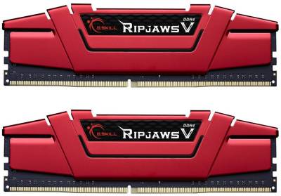 Оперативная память G.Skill Ripjaws V Red DDR4 8Gb (2x4Gb) 2400MHz CL17 Kit F4-2400C17D-8GVR