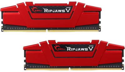 Оперативная память G.Skill RipjawsV Red DDR4 8Gb (2x4Gb) 2666MHz CL15 Kit F4-2666C15D-8GVR