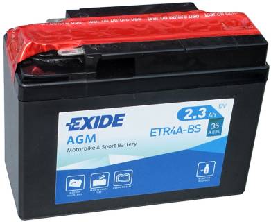 Exide AGM 2.3Ah-12v (YTR4A-BS) ETR4A-BS