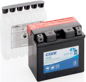 Exide AGM 6Ah-12v ETZ7-BS