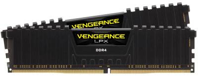 Оперативная память Corsair Vengeance LPX Black DDR4 32Gb (2x16Gb) 2666MHz CL16 Kit CMK32GX4M2A2666C16