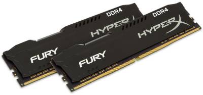 Оперативная память Kingston HyperX Fury Black DDR4 32Gb (2x16Gb) 3466MHz CL19 Kit HX434C19FBK2/32