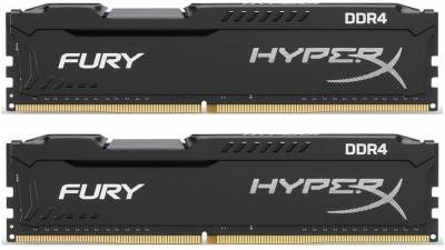Оперативная память Kingston HyperX Fury Black DDR4 16Gb (2x8Gb) 3200Mhz CL18 Kit HX432C18FB2K2/16