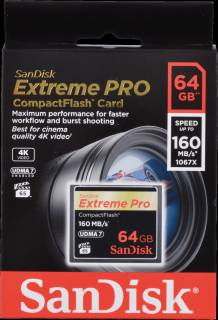 Карта памяти SanDisk Extreme Pro CompactFlash 64Gb R160/W150MB/s UDMA7 SDCFXPS-064G-X46