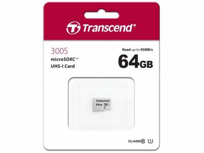 Карта памяти Transcend 300S microSDXC 64GB UHS-I U1 no adapter TS64GUSD300S
