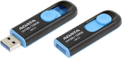 Флеш-память USB A-Data UV128 128GB Black/Blue USB 3.0 AUV128-128G-RBE