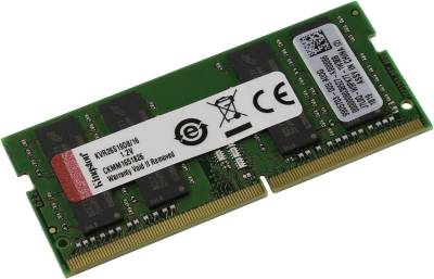 Оперативная память Kingston So-Dimm DDR4 16Gb 2666MHz CL19 KVR26S19D8/16