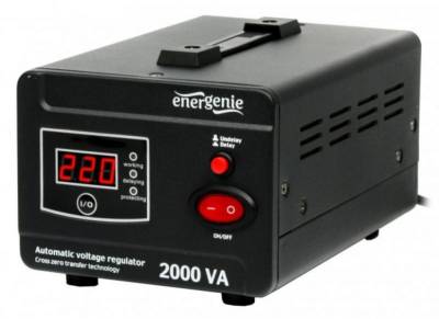 Стабилизатор EnerGenie EG-AVR-D2000-01 Black (1200W)