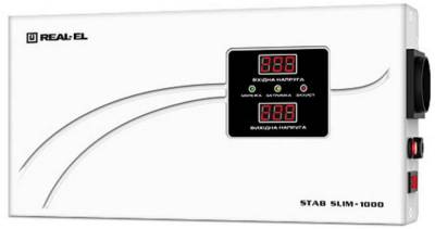 Стабилизатор REAL-EL STAB SLIM-1000 White (800W) EL122400007