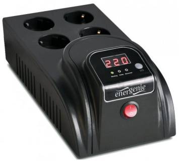 Стабилизатор EnerGenie EG-AVR-E1000-01 1000VA Black (600W)