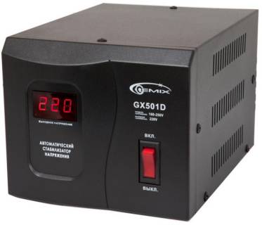 Стабилизатор Gemix GX-501D 500VA Black (350W)