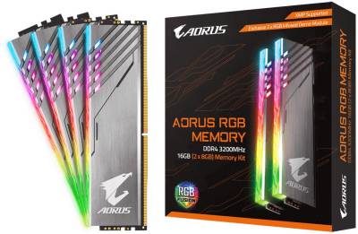 Оперативная память Gigabyte RGB Fusion + DemoKit DDR4 16Gb (2x8GB) 3200MHz CL16 Kit GP-AR32C16S8K2HU416RD