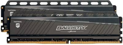 Оперативная память Crucial Ballistix Tactical Black DDR4 8GB (2x4GB) 3000MHz CL15 Kit BLT2K4G4D30AETA