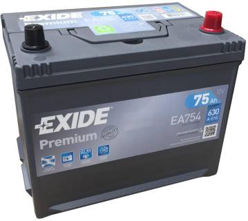 Exide PREMIUM 75Ah-12v R EA754