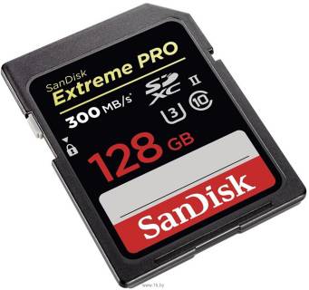 Карта памяти SanDisk Extreme Pro SDXC 128GB C10 UHS-II R300/W260MB/s 4K SDSDXPK-128G-GN4IN