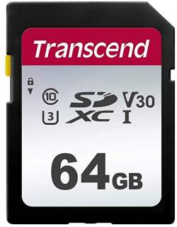 Карта памяти Transcend 300S SDXC 64GB UHS-I U3 V30 TS64GSDC300S