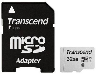 Карта памяти Transcend 300S microSDHC 32GB UHS-I U1 + adapter TS32GUSD300S-A