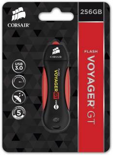 Флеш-память USB Corsair Voyager GT 256GB Black-Red USB3.0 CMFVYGT3C-256GB