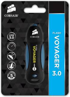 Флеш-память USB Corsair Voyager 32GB Black/Blue USB3.0 CMFVY3A-32GB