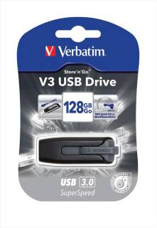 Флеш-память USB Verbatim Store n Go V3 128GB Grey USB3.0 49189
