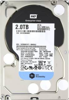 Внутренний HDD/SSD Western Digital WD SE 2TB 7200rpm 64MB WD2000F9YZ