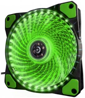 Вентилятор Frime Iris 33LED Green FLF-HB120G33