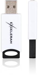 Флеш-память USB Exceleram H2 Series 64GB White/Black USB 2.0 EXU2H2W64