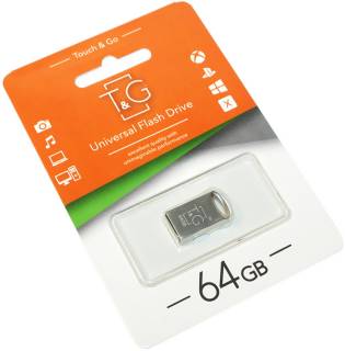 Флеш-память USB T&G 105 Metal series 64GB Silver USB 2.0 TG105-64G