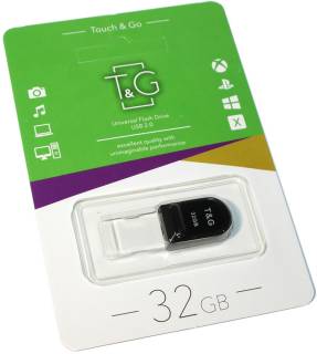 Флеш-память USB T&G 010 Shorty series 32GB Black USB 2.0 TG010-32GB