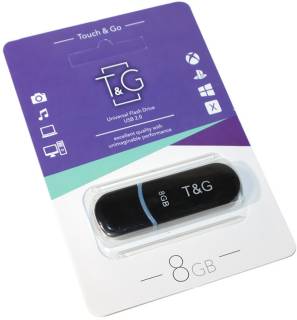Флеш-память USB T&G 012 Classic series 8GB Black USB 2.0 TG012-8GBBK