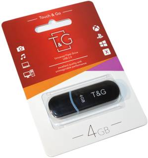 Флеш-память USB T&G 012 Classic series 4GB Black USB 2.0 TG012-4GBBK