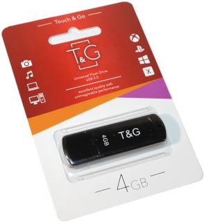 Флеш-память USB T&G 011 Classic series 4GB Black USB 2.0 TG011-4GBBK