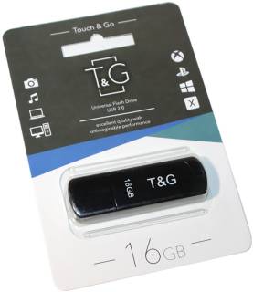 Флеш-память USB T&G 011 Classic series 16GB Black USB 2.0 TG011-16GBBK